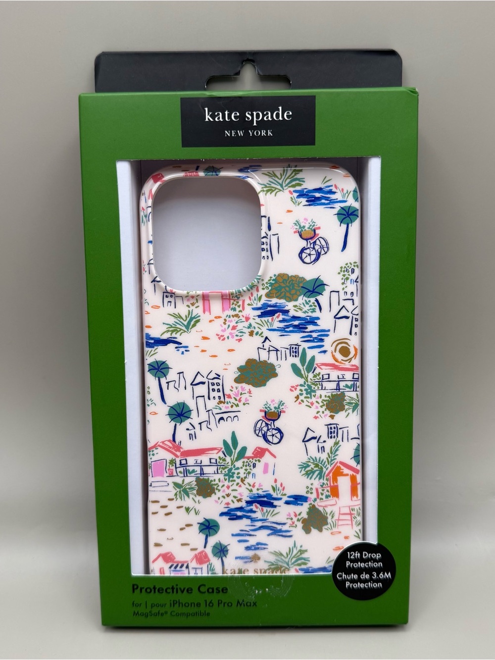 Kate Spade New York MagSafe Apple Case iPhone 16 Pro Max Euro Summer Vacation